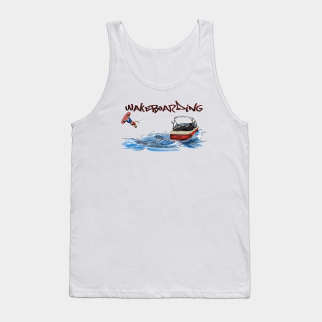 Wakeboarding Tank Top by sibosssr